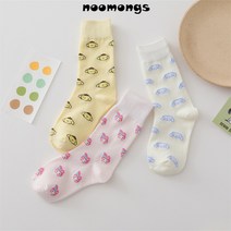 누몽스 Y104 시 나 모 롤 마 이 멜 장목양말 3종세트