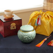 [지리산뱀사골] 잡화꿀 프리미엄 1.2kg (상감청자포도도자기 고가구 보자기)