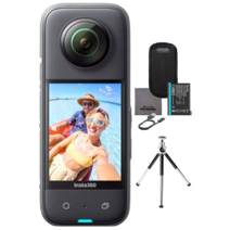 인스타360 X3 72MP Waterproof 5.7K 360° VR AI 액션 카메라 + Free 미니 Tripod