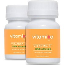 Vitamin 비타민 C 100% 천연 |아세로라에서 추출 |지속 방출 비타민 C 60정 글루텐 및 유당이 없는 정제 |비타민 |이탈리아산 2팩