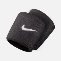 나이키 스우시 손목아대 2개 1세트 AC2286-010, 블랙