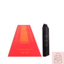 제자리 멀리뛰기 매트 트랙 육상 훈련기구 판, 레드