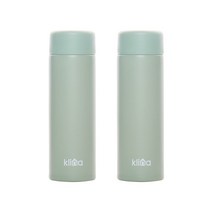(1+1)클리나 스텐 소형 티 커피 포켓 미니 텀블러 150ml 200ml, 민트 1+1