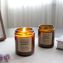 우든윅 THS 소이캔들 더허브샵 set, 100g_그린우드