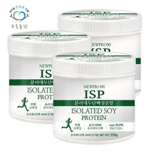 푸른들판 분리 대두 단백 분말 100% 350gx3통 콩 단백질 프로틴, 3개, 350g