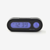 자동차 차량용 대시보드 부착용 led 시계 온도계