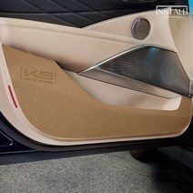 [기아] 더 K9 2세대 (2019) 새들브라운 프리미엄 스크래치방지 도어커버 인테리어 몰딩 k9튜닝 k9몰딩 k9인테리어 차량용품 차량인테리어 자동차몰딩, 글러브박스커버, 기아