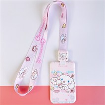 범쓰컴퍼니 캐릭터 학생증 이름표 명찰 케이스 사원증 릴홀더 목걸이 카드수납 네임카드, 시나모롤(릴홀더), 1개
