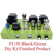 진공관앰프 DIY 키트 Breeze 오디오 fu50 진공관 앰프 diy hifi 클래스 a 사운드 앰프 하이 파워 8w2 블루투스 5 0 vu 미터 하이 엔드 앰프, 블랙 bt 키트, 220v