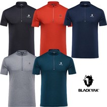 BLACKYAK [블랙야크] 이월특가 남성 YAK-ICE 반팔 집업 티셔츠 B원더티셔츠S#1 1BYTSM1007