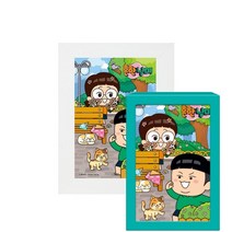 퍼즐피플 흔한남매 직소퍼즐 모음, 미니멀티 흔한남매 숨바꼭질 108피스 액자포함(108피스자체제작화이트), 108p