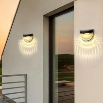 LED 오로라 태양광 벽부등 2p세트 계단입구 야외등, 상세 참조, 상세 참조