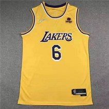 NBA 75주년 LA 레이커스 르브론 제임스 다이아몬드 스윙맨 져지 유니폼 - 아이콘 에디션 (비비고 스폰서라벨)