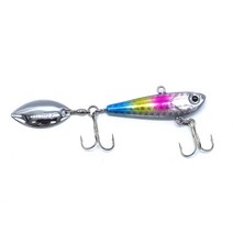 메탈 스핀바이브 루어 낚시 농어 우럭, 20g, 레인보우