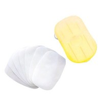 20PCS 휴대용 비누 종이 일회용 비누 종이 조각 주방 화장실 야외 여행 캠핑 하이킹에 대 한 손을 세척, 폴란드, D
