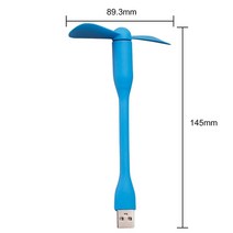 USB 팬 휴 유연 미니 모바일 보조베터리/PC/노트북/충전기 여름 쿨러 가제트 낮은 전력 구부릴, 04 Blue USB Fan