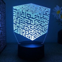 크리스탈무드등 크리스탈 피규어 무드등 3d led 야간 조명 라이트 홀더 16 색 led 라이트 디스플레이베이스 원격 제어 및 usb 케이블, 갈색, 16가지 색상(리모컨 포함)