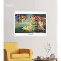 아이엠스톡 인테리어 액자 명화 산드로 보티첼리 비너스의 탄생 명화054 캔버스액자, 블랙원목