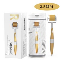 얼굴 피부 관리 탈모 처리를 위한 티타늄 마이크로 바늘 피부 롤러, [08] 2.5MM, 08 2.5MM