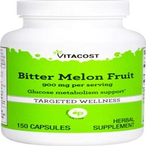 Vitacost 비타코스트 비터 멜론 여주 프룻 추출물 Bitter Melon Fruit 900mg per serving 150캡슐