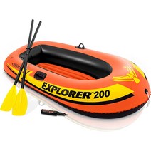 수중스쿠터 Intex Explorer 풍선 보트 시리즈, [02] 노와 공기 펌프로, [03] 300: 3인