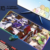 에픽 세븐 Rgb 마우스 패드 게이머 키보드 매트 책상 애니메이션 카펫 Pc 빅 게임 캐비닛 확장, 14 GG002315_06 RGB300x900x3mm
