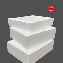 스티로폼 압축 스티로폼 조각용/미술용/흰색 스티로폼 900 x 1800 (10T - 600T), 스티로폼 3호 550T 900x1800 (1장), 1개