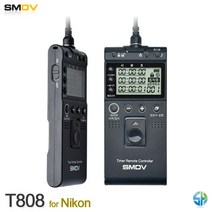 SMDV 인터벌릴리즈 T808 니콘 D5600 D5500 D5300 D600, 1개