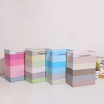 고급 선물용종이가방 종이 쇼핑백 종이가방 미니 대형, 핑크