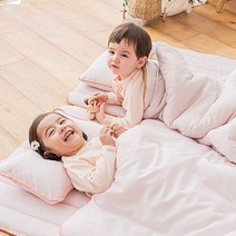 아리베베 모달 마쉬멜로우 어린이집 낮잠이불세트, 민트+곰돌이베이지가방(중)