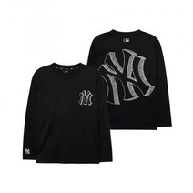 (정품)MLB 엠엘비 베이직 메가로고 긴팔 티셔츠 NY (Black)