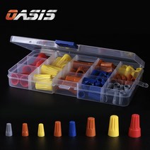 와이어커넥터 무탈피 콘넥터 102개세트 전선접속자 전선 배선 연결 P1-6, 와이어커넥터 102개 세트