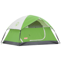 Coleman Sundome 콜맨 썬돔 간편 설치 캠핑 텐트, 6인, 팜 그린