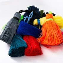 (P-60) 대형 왕 태슬 타슬 테슬 키링 백참 만들기 마크라메 부자재, 4.블루