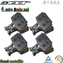포뮬러 메가 용 4 쌍 자전거 디스크 브레이크 패드 R1 RO RX ONE C1 E-BIKE 세미 메탈릭 액세서리, 01 4 Pair, 한개옵션1