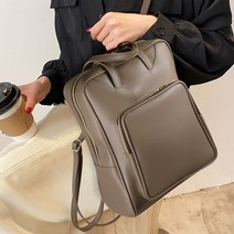 엘리너 심플 베이직 20대 여자 직장인 출근룩 코디 패션 여대생 대학생 지퍼 백팩 빈티지 정장 캐주얼 가벼운 사계절 데일리 무지 가방 백백