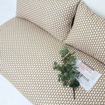 단잠 대방석대쿠션세트 대방석세트 순면대방석세트, 스위트베어-브라운