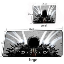 마우스 패드 회사 디아블로 2 게임 초대형 블랙 소프트 매트 키보드 맞춤형 책상 카펫 러그 Pc 40x90 게이머 테이블, [04] 400X900X3MM, [03] 1, 1개