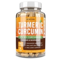 DACHA Tumeric Curcumin 강황 커큐민 Bioperine 해외, 3개
