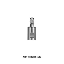 SPTA 폴리셔 미니 폴리싱 머신 자동차 뷰티 디테일링 익스텐션 툴 디테일 폴리 셔 및 드릴 용 폴란드어 패드 키트, 27.Polisher Adapter m14 - 1set