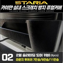 시트 스타리아 도어2열 퓨얼커버 카이만 순정형, 차종:투어러11인승, 단품