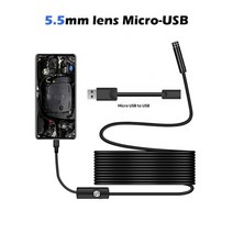 내시경 카메라 7MM5.5MM 3 in 1 USB IP67 방수 6 led 검사 Windows Macbook PC Android 21.51m c형, 2m, 5.5mm lens Micro-USB