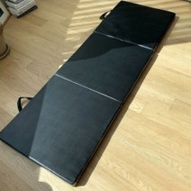 링피트매트 홈트 매트 접이식 두꺼운 요가 운동 매트, 블랙