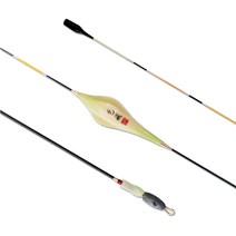 돌비 한강 수제 민물낚시 고급찌 도래추포함 2개 세트, 녹색 / 소