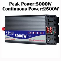 인버터 컨버터 순수 사인파 가정용 자동차 전력 변환기 태양 에너지 DC 12V 24V 48V 60V 에서 AC 110V 220V 50HZ 60HZ 2000W 3000W 4000W, 5000W+12V+Universal 220v 50hz