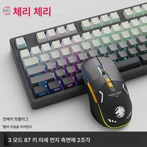 선행자 Z87 체리 체리 축 기계식 키보드 무선 블루투스 객제화 RGB 게임기전용 경쟁을 하다, 색깔30, 하나, 하나
