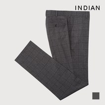 인디안 INDIAN 남성 TR 글렌체크 셋업 바지_MIVDAXF8361