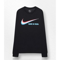 나이키 남성 맨 HBR 스우시 훕스 긴팔티 긴팔티셔츠 롱슬리브 티셔츠 상의 DN2996010 M NK LS 티