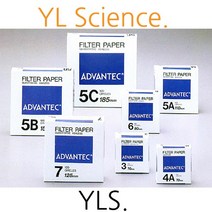 (YLS) Advantec 정량여과지 No.6 (Quantitative Filter Paper) 3um (0.20mm) - Japan, 185mm (100매입)
