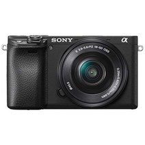 소니 ilce-6400l b alpha a6400 미러리스 카메라 파워 줌 렌즈 키트 e pz 0.2-2.0인치(16-50mm) f3.5-5.6 oss 중고, 블랙(블랙 19-3911tcx), 본체(렌즈 제외), 세트 없음